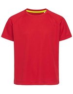 Aktives Raglan T-Shirt für Kinder – Crimson Red