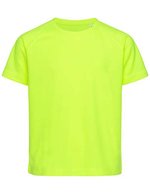 Aktives Raglan T-Shirt für Kinder – Cyber Yellow
