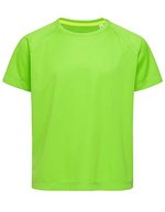 Stedman® Aktives Raglan T-Shirt für Kinder, White L (146/152), S8570K – Kiwi Vert