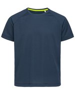 Stedman® Aktives Raglan T-Shirt für Kinder, White L (146/152), S8570K – Marina Bleu