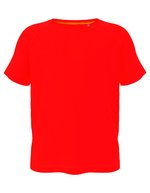 Stedman® Aktives Raglan T-Shirt für Kinder, White L (146/152), S8570K – Ecarlate Rouge