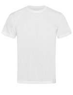 Stedman® ACTIVE-DRY® Cotton Touch T-Shirt Regular Fit, Cyber Orange S, S8600 – White