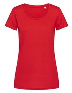 Stedman® Cotton Touch T-Shirt mit ACTIVE-DRY®-Logo, White S, S8700 – Crimson Red