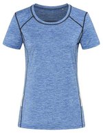 Stedman® Recycled Sports-T-Shirt mit Reflektorband, Blue Heather S, S8940 – Bild 2