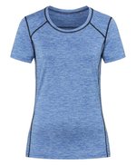 Stedman® Recycled Sports-T-Shirt mit Reflektorband, Blue Heather S, S8940 – Bild 3