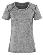 Stedman® Recycled Sports-T-Shirt mit Reflektorband, Blue Heather S, S8940 – Grigio Melange