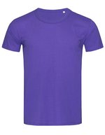 Stedman® Ben Crew Neck T-Shirt Baumwolle, White S, S9000 – Deep Lilac