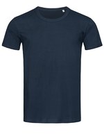 Stedman® Ben Crew Neck T-Shirt Baumwolle, White S, S9000 – Marina Blue