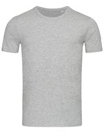Stedman® Morgan Crew Neck T-Shirt aus Baumwolle, White S, S9020 – Grigio Melange