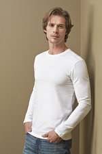 Stedman® Morgan Langarm T-Shirt aus Baumwolle, White M, S9040 – Bild 1