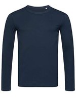 Stedman® Morgan Langarm T-Shirt aus Baumwolle, White M, S9040 – Marina Blue