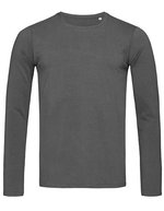 Stedman® Morgan Langarm T-Shirt aus Baumwolle, White M, S9040 – Slate Grey (Solid)