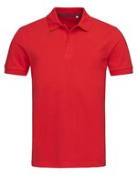 Stedman® Stedman Henry Polo aus Baumwolle mit Schlitzen, White S, S9050 – Cramoisi Rouge