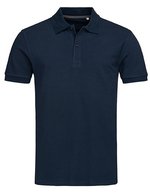 Stedman® Stedman Henry Polo aus Baumwolle mit Schlitzen, White S, S9050 – Marina Bleu
