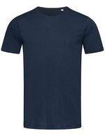 Stedman® Feinste Baumwoll-T-Shirts mit gerolltem Kragen, Black Opal S, S9100 – Marina Blu