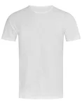 Stedman® Feinste Baumwoll-T-Shirts mit gerolltem Kragen, Black Opal S, S9100 – White