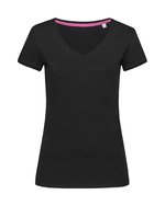 Stedman® T-Shirt Megan V-Ausschnitt Baumwolle für Damen, White S, S9130 – Bild 3