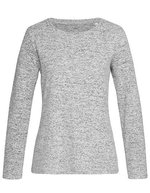 Stedman® Knit Long Sleeve Sweater Women Dark Grey Melange S (S9180), S9180 – Grigio chiaro Melange