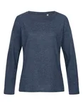 Stedman® Langarm-Pullover mit Rundhalsausschnitt für Damen, Marina Blue Melange L, S9180 – Bild 2