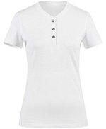 Stedman® Sharon Henley T-Shirt Damen mit Knopfleiste, Black Opal S, S9530 – Bild 3