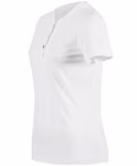 Stedman® Sharon Henley T-Shirt Women with Button Placket, Black Opal S, S9530 – image 6