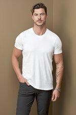 Stedman® Clive Crew Neck T-Shirt mit Elasthan, Black Opal S, S9600 – Bild 1