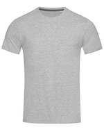 Stedman® Clive Crew Neck T-Shirt mit Elasthan, Black Opal S, S9600 – Grigio Melange