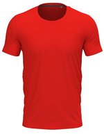 Stedman® Clive Crew Neck T-Shirt mit Elasthan, Black Opal S, S9600 – Scarlatto Rosso