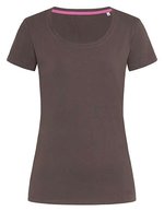 Stedman® Claire Crew Neck T-Shirt Damen Baumwolle, Black Opal XS, S9700 – Dark Chocolate