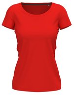 Stedman® Claire Crew Neck T-Shirt Damen Baumwolle, Black Opal XS, S9700 – Scarlet Red