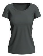 Stedman® Claire Crew Neck T-Shirt Damen Baumwolle, Black Opal XS, S9700 – Slate Grey (Solid)