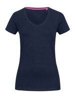 Stedman® Körperbetontes Claire V-Neck Damen-Shirt, White XS, S9710 – Bild 3