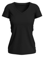 Stedman® Körperbetontes Claire V-Neck Damen-Shirt, White XS, S9710 – Bild 2