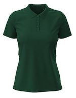 Stedman® Claire Polo mit schmalem Kragen, White XS, S9740 – Verde bottiglia