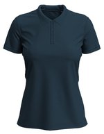 Stedman® Claire Polo mit schmalem Kragen, White XS, S9740 – Marina Blu