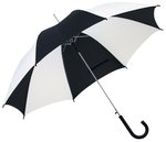 L-merch Automatik Stockschirm mit Kunststoffgriff, Black Ø ca. 103 cm, SC10 – Bild 1