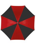 L-merch Automatik Stockschirm mit Kunststoffgriff, Black Ø ca. 103 cm, SC10 – Nero/Rosso