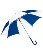 L-merch Automatik Stockschirm mit Kunststoffgriff, Black Ø ca. 103 cm, SC10 – Blu/Bianco