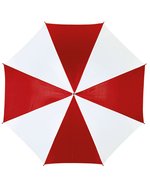 L-merch Automatik Stockschirm mit Kunststoffgriff, Black Ø ca. 103 cm, SC10 – Rosso/Bianco