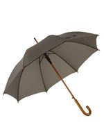 L-merch Tango Automatik Holzstockschirm mit Rundhakengriff, Beige Ø ca. 103 cm, SC30 – Grey