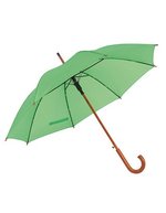 L-merch Tango Automatik Holzstockschirm mit Rundhakengriff, Beige Ø ca. 103 cm, SC30 – Light Green