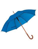 L-merch Tango Automatik Holzstockschirm mit Rundhakengriff, Beige Ø ca. 103 cm, SC30 – Royal Blue