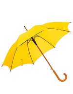 L-merch Tango Automatik Holzstockschirm mit Rundhakengriff, Beige Ø ca. 103 cm, SC30 – Yellow