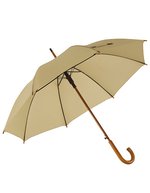 L-merch Automatischer Holzstockschirm "Boogie" 103 cm – Beige