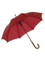 L-merch Automatischer Holzstockschirm "Boogie" 103 cm – Bordeaux
