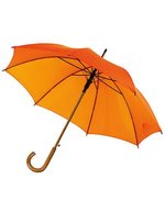 L-merch Automatischer Holzstockschirm "Boogie" 103 cm, Beige Ø ca. 103 cm, SC31 – Orange