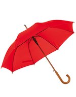 L-merch Automatischer Holzstockschirm "Boogie" 103 cm, Beige Ø ca. 103 cm, SC31 – Red