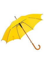 L-merch Automatischer Holzstockschirm "Boogie" 103 cm, Beige Ø ca. 103 cm, SC31 – Yellow