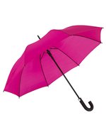 L-merch Automatik-Golfschirm Subway mit Moosgummigriff – Dark Pink
