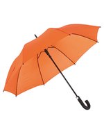 L-merch Automatik-Golfschirm Subway mit Moosgummigriff, Black Ø ca. 119 cm, SC35 – Orange